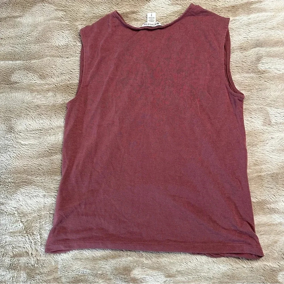 ATHLETA WOMEN'S TAWNY ROSE SLEEVELESS BREEZY WRAP TOP TANK Sz SP - Picture 3 of 10